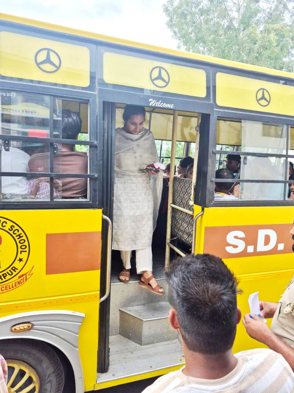 RTO checks 15 school buses under Safe School Vehicle Policy challans two buses for violation of rules
